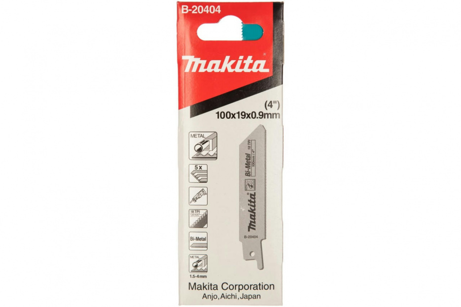 Пилки для сабельной пилы, Bi-Metal, 5 предметов MAKITA B-20404